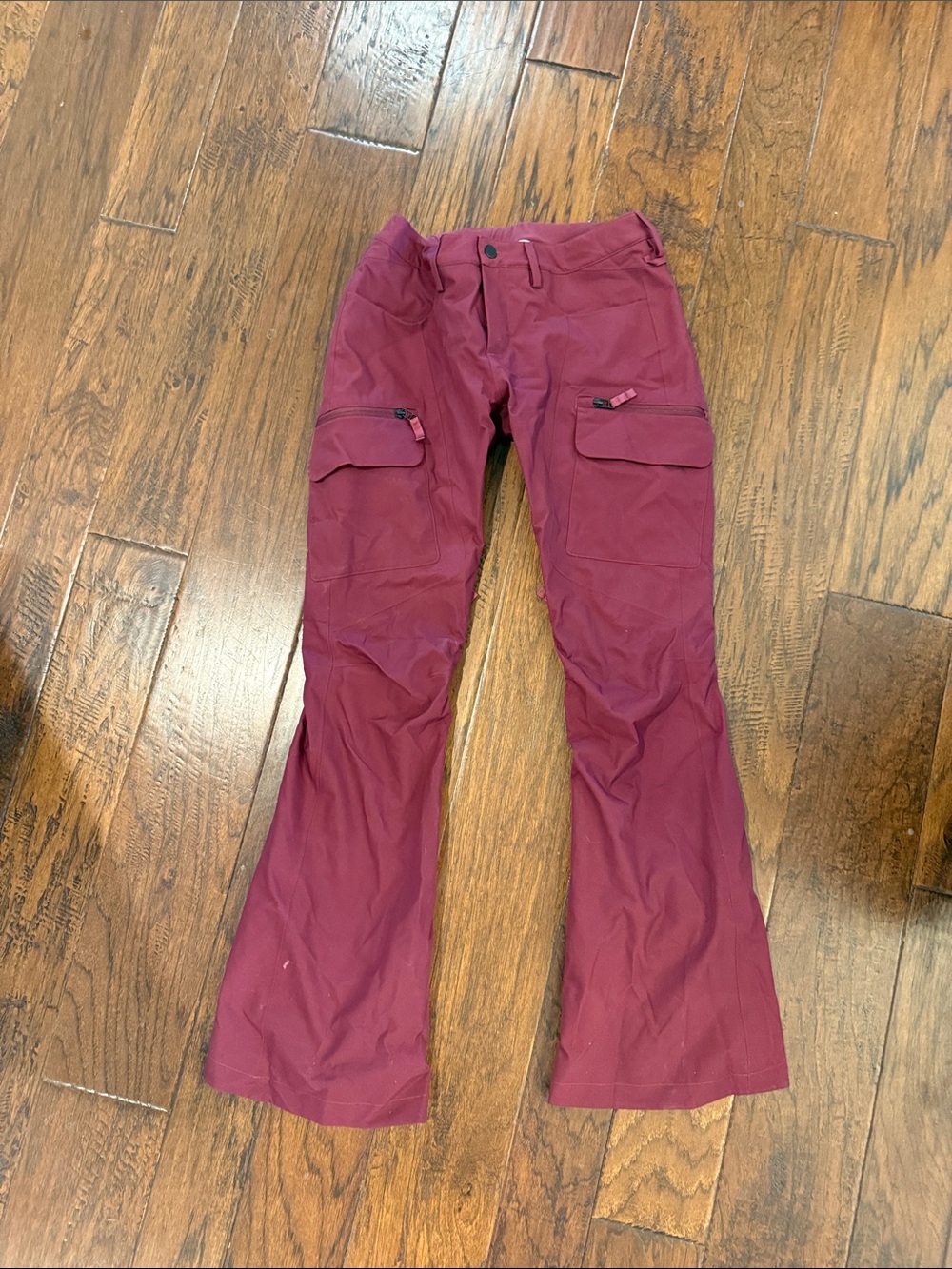 Burton Maroon and Black Snowboarding Pants